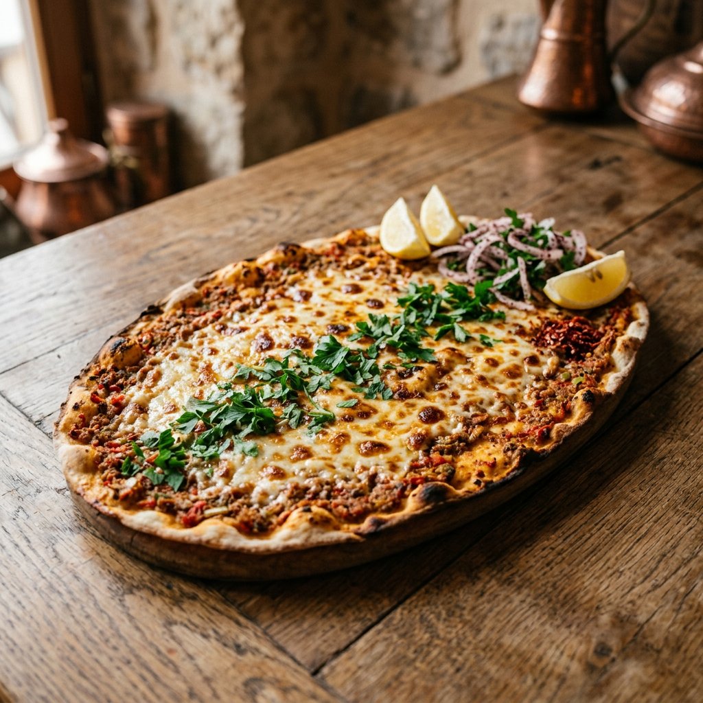 Kaşarlı Lahmacun (Acılı)