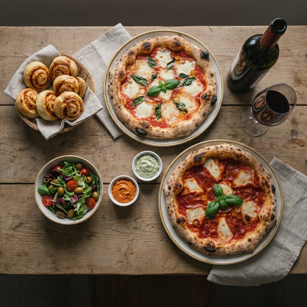 Italienischer Abend mit Pizza