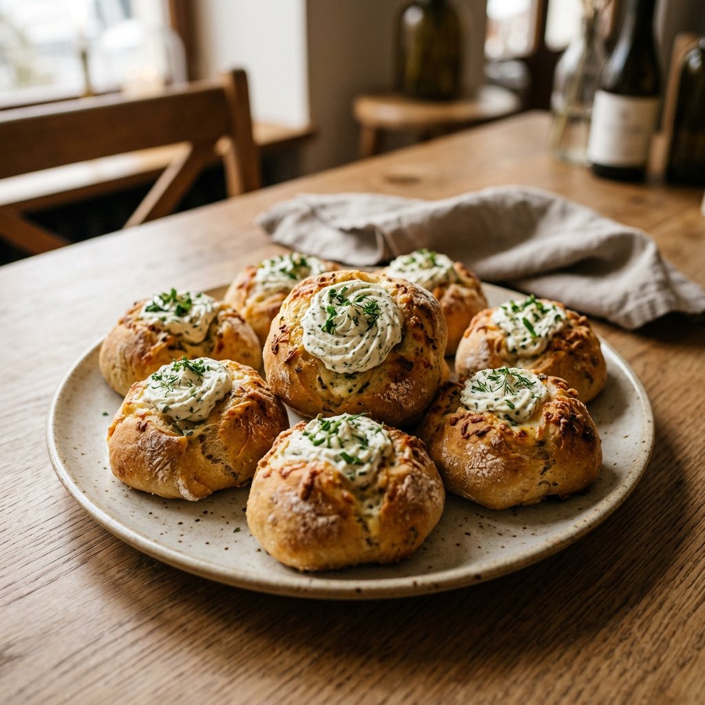 Gefüllte Pizzabrötchen