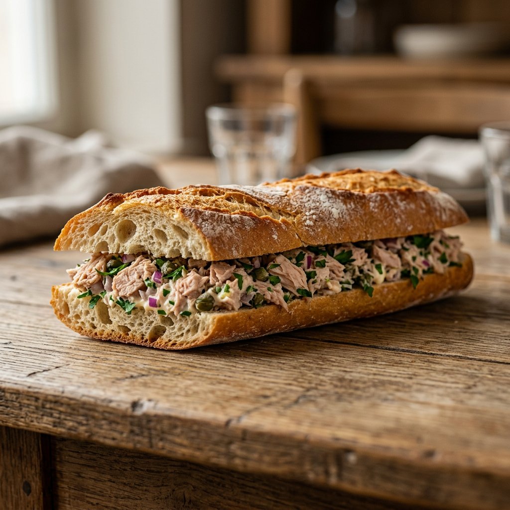 Baguette mit Thunfisch
