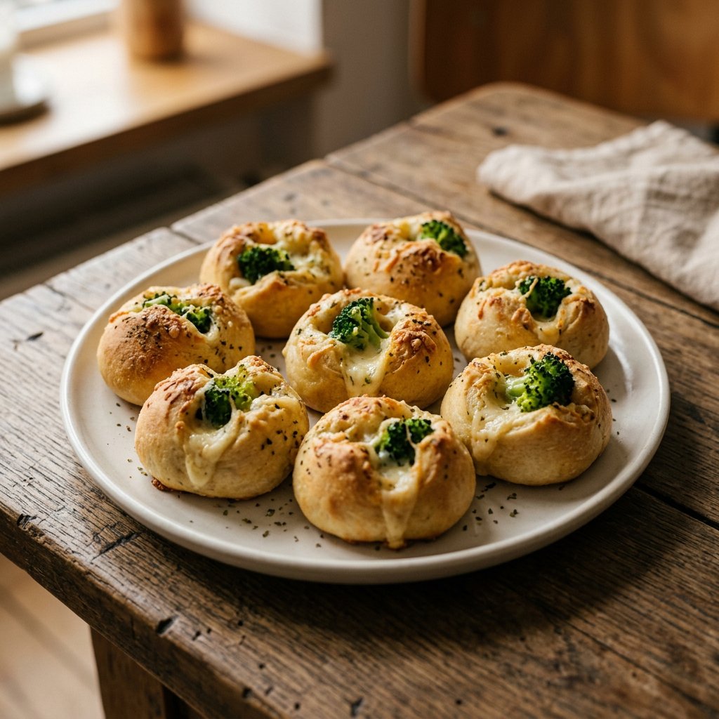 Pizzabrötchen mit Broccoli