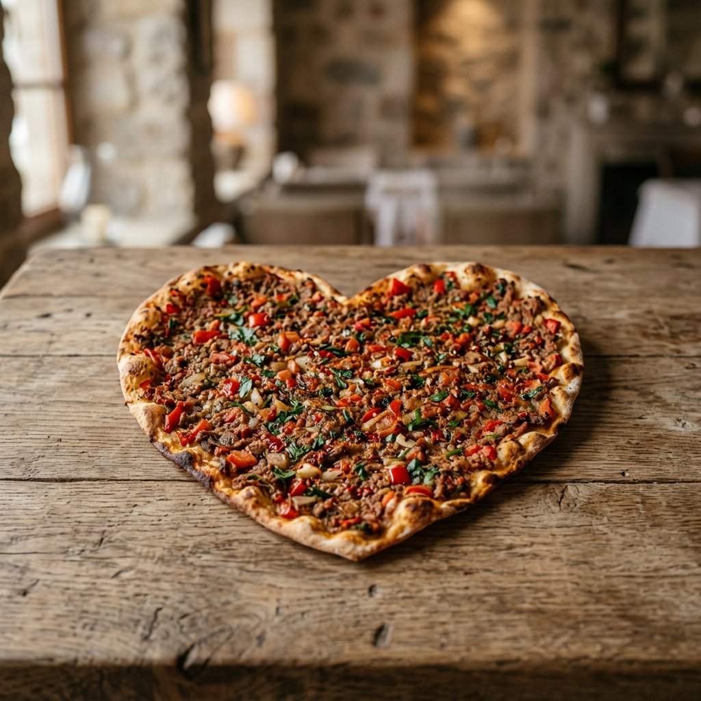Kalp Lahmacun (Acılı)