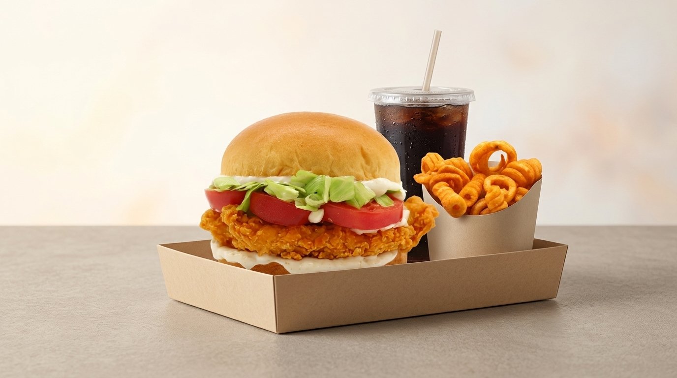 Premium Chicken Burger Menü