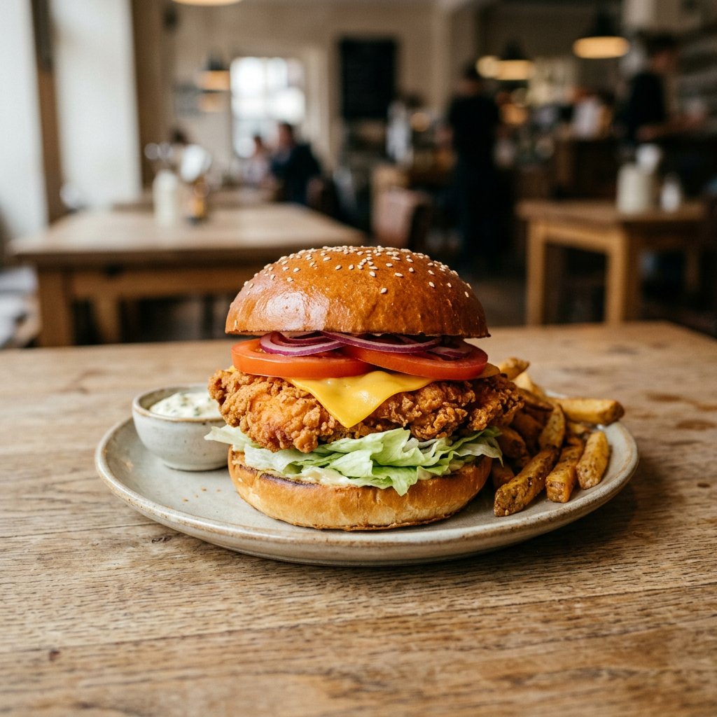 Crispy Hähnchenfiletburger