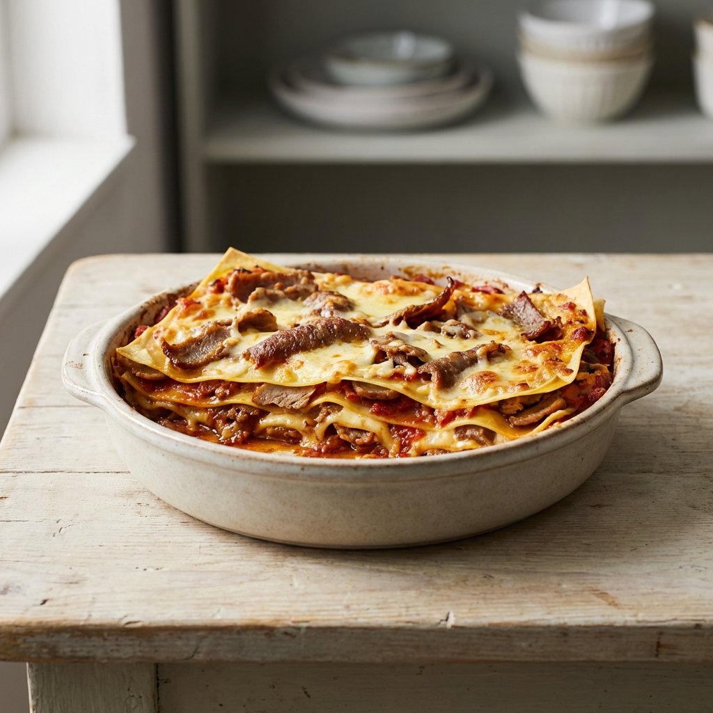 Lasagne mit Döner Fleisch
