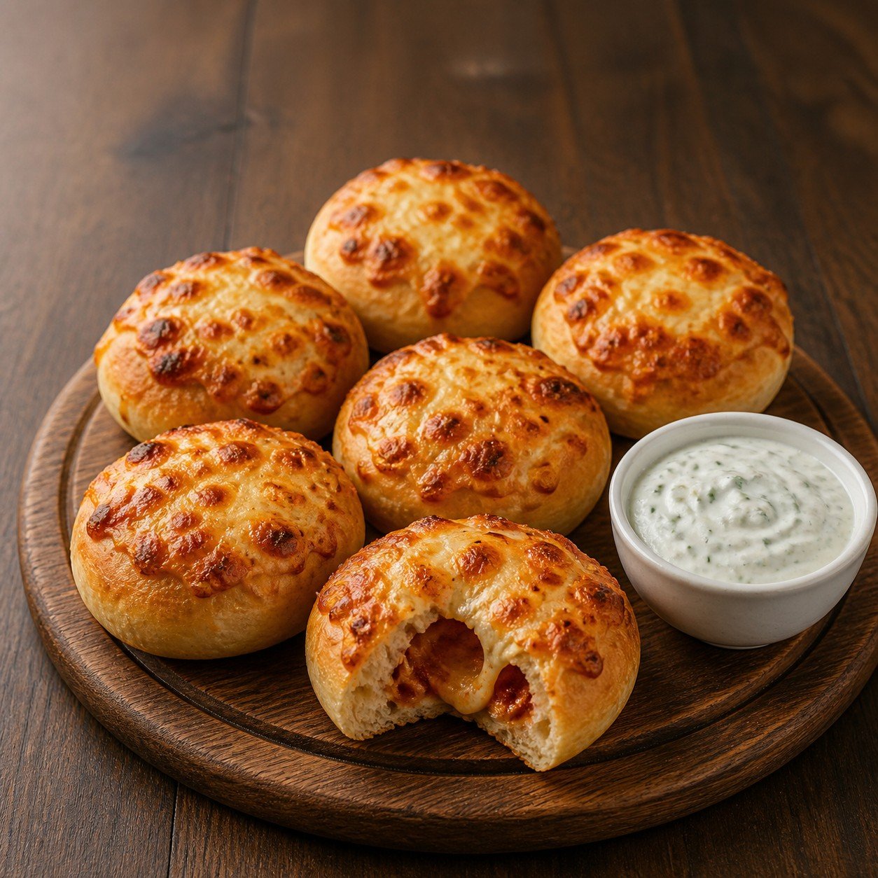 Pizzabrötchen mit Kräutercreme