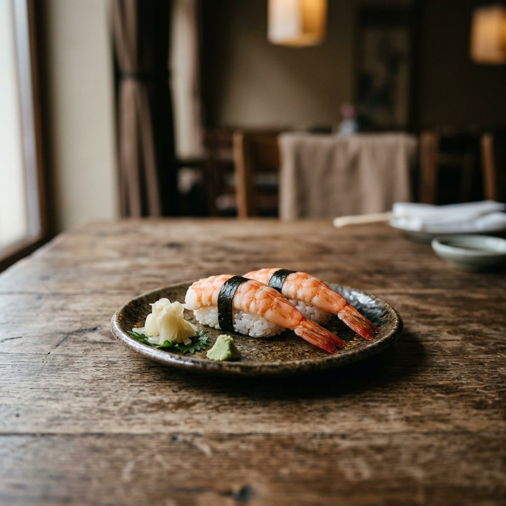 102.  Ebi Sushi 2 Stück · 鲜虾手握