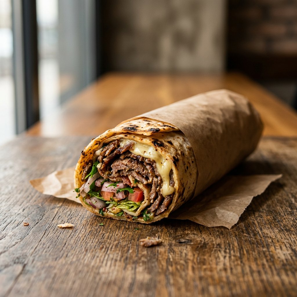 Kaşarlı Et Döner Dürüm Large 