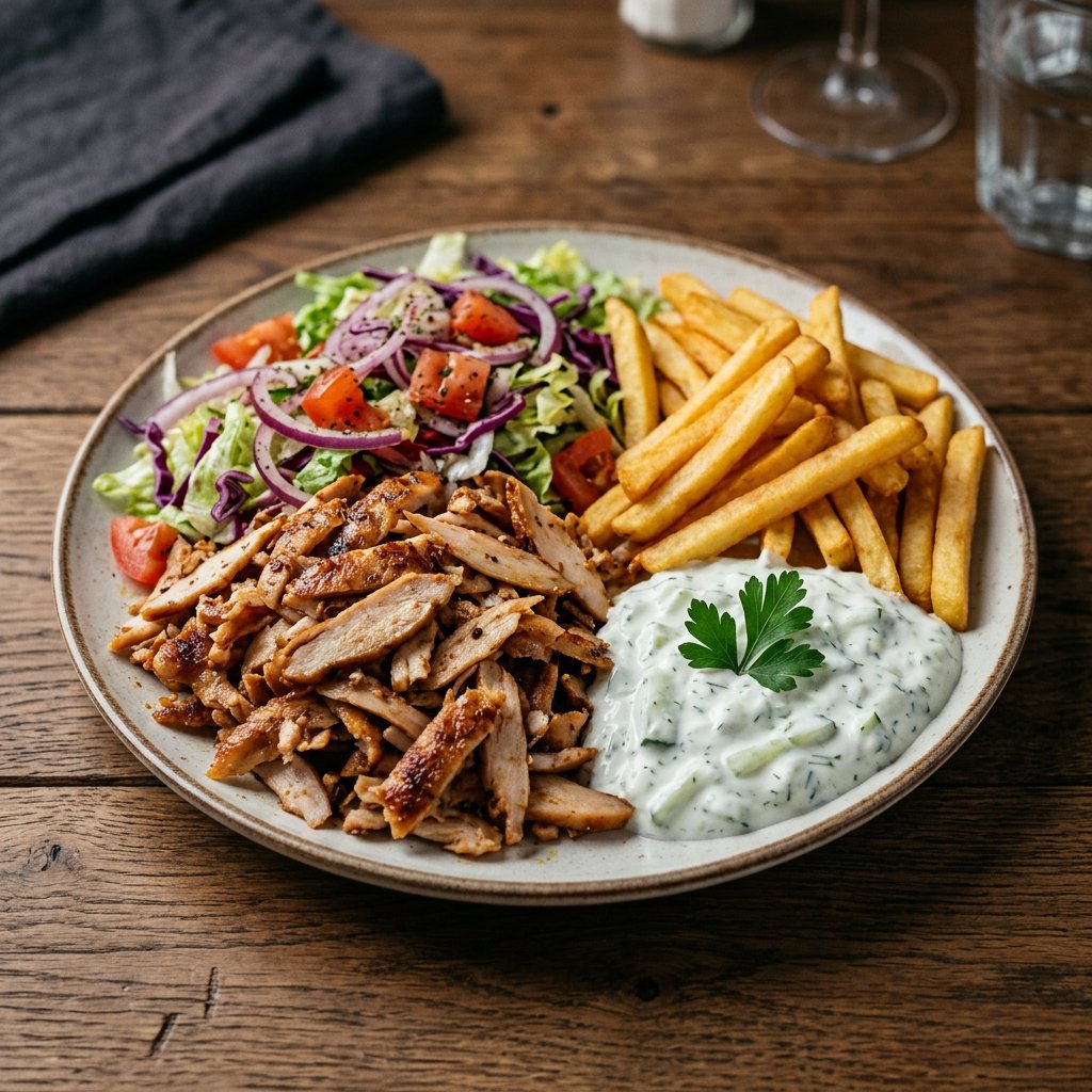 Döner Teller Hähnchenfleisch