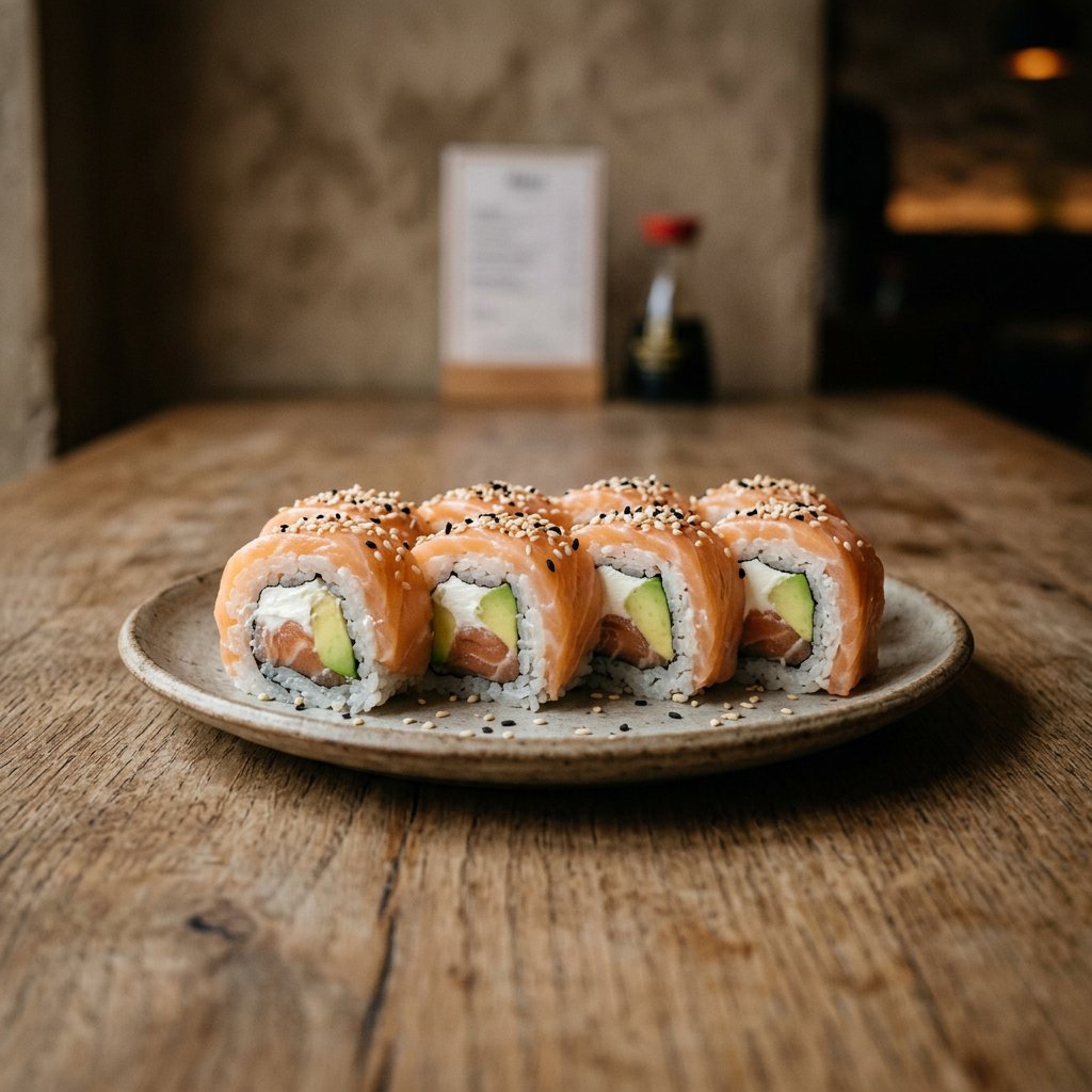 121.  Philadelphia Rolls · 三文鱼牛油果反卷
