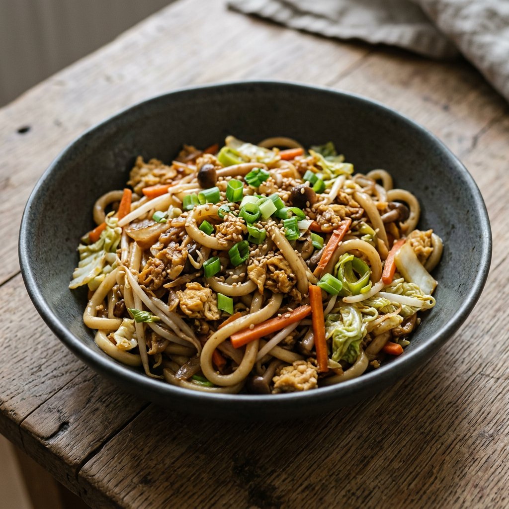 Gebratene Udon-Nudeln
