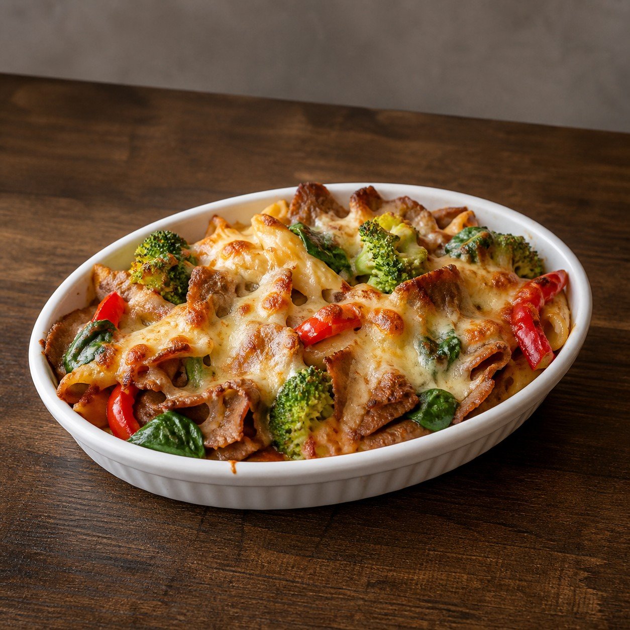 Döner überbacken Broccoli Spinat