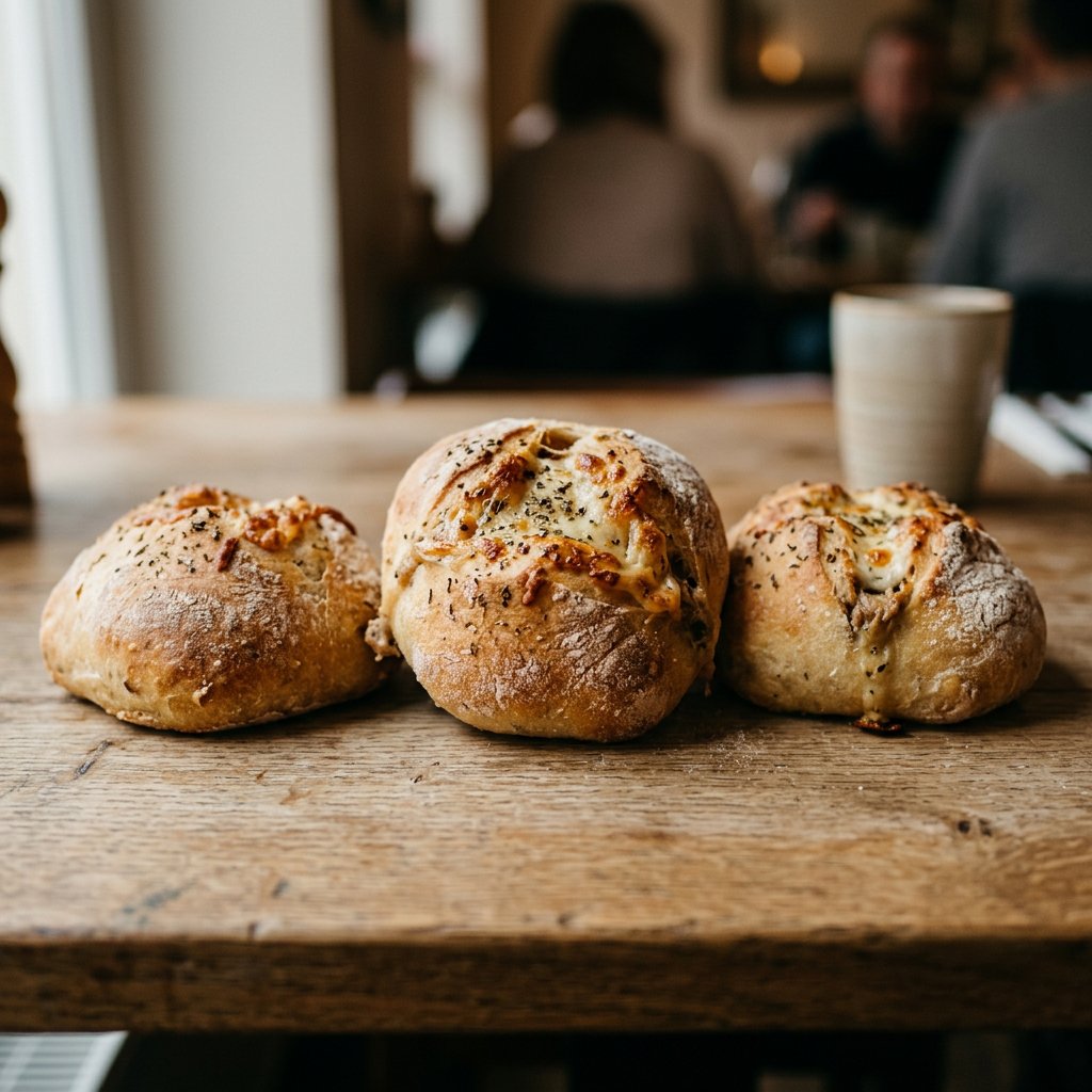 Gefüllte Pizzabrötchen mit Thunfisch