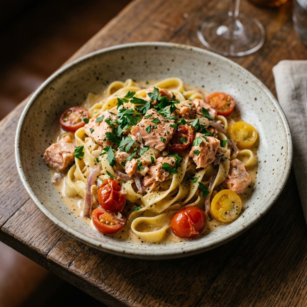 Tagliatelle salmone