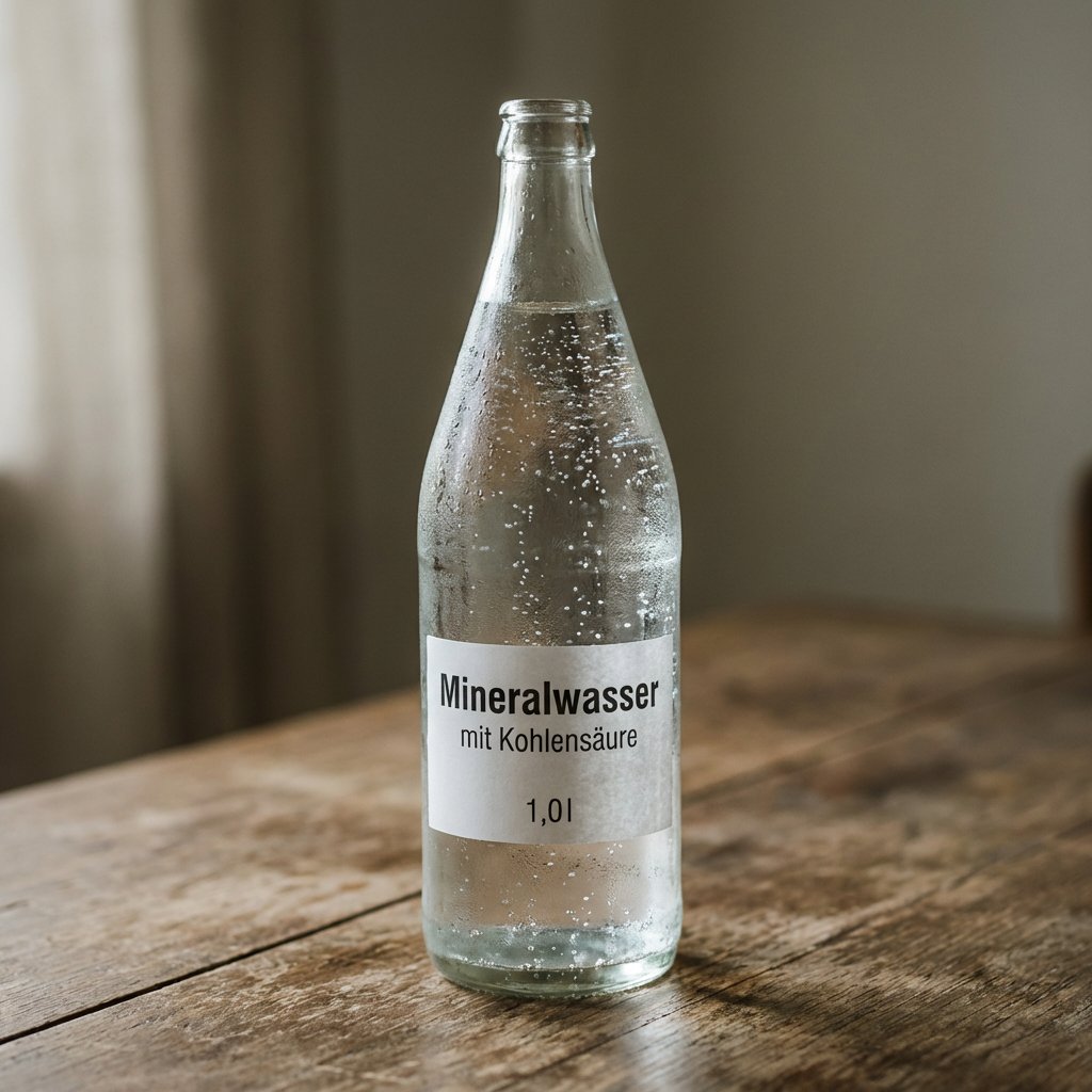 Mineralwasser mit Kohlensäure 1,0l