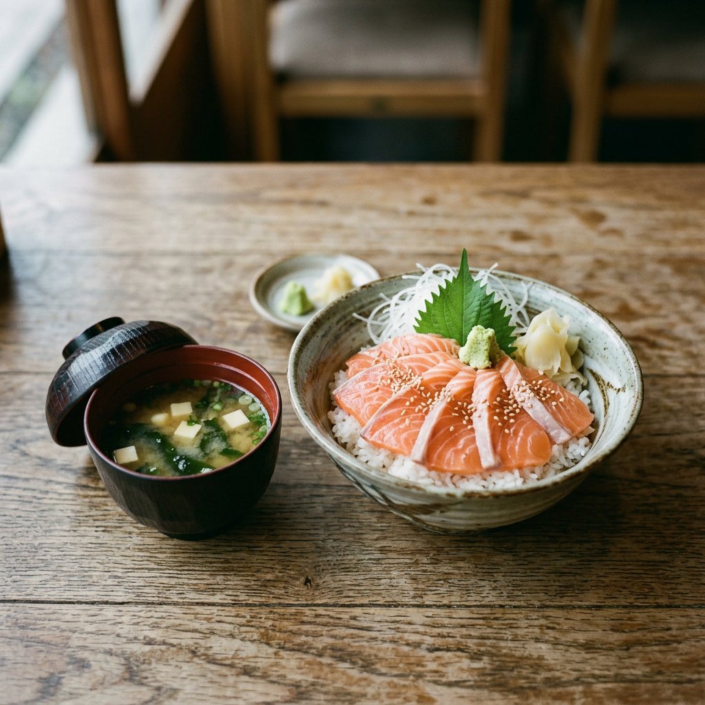 161.  Sake-Jyu · 三文鱼片盖饭