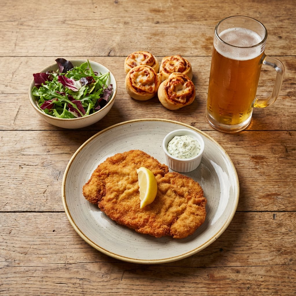 Single-Angebot mit Schnitzel