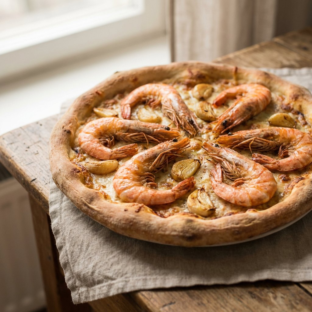 Pizza Garnelen