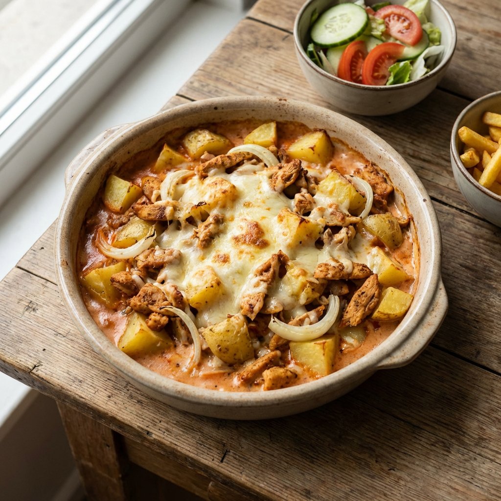 Kartoffeldöner überbacken