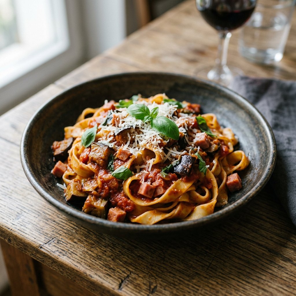 Tagliatelle alla Norma