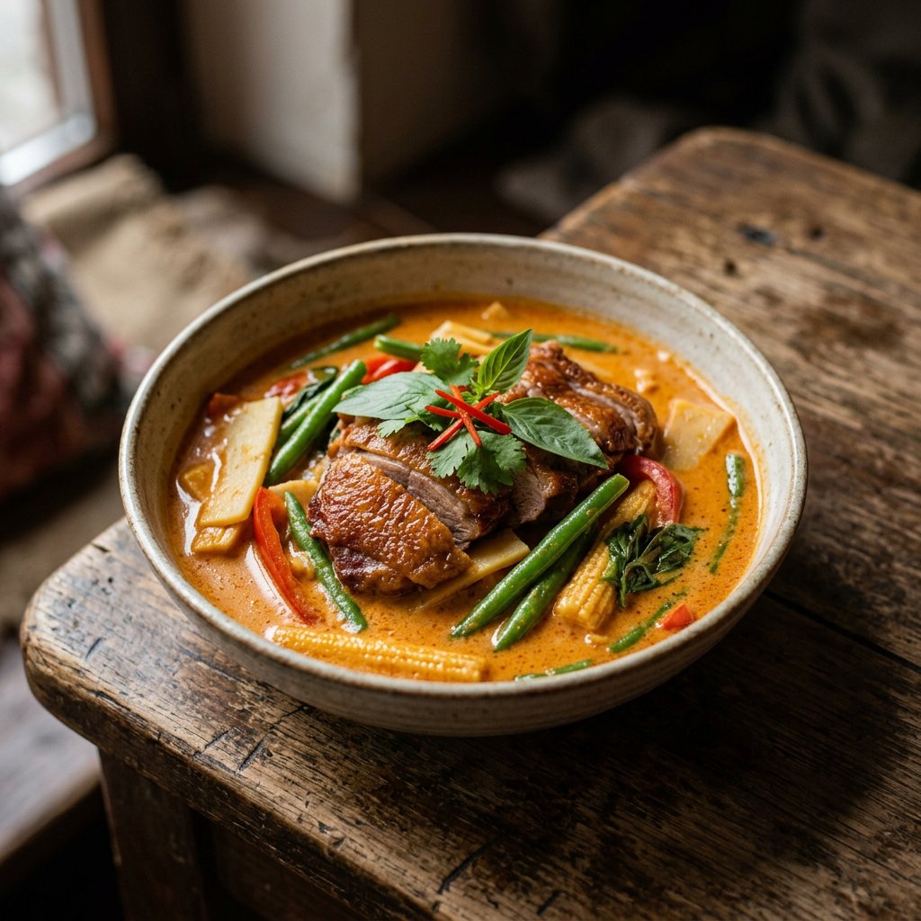 Rotes Curry Ente
