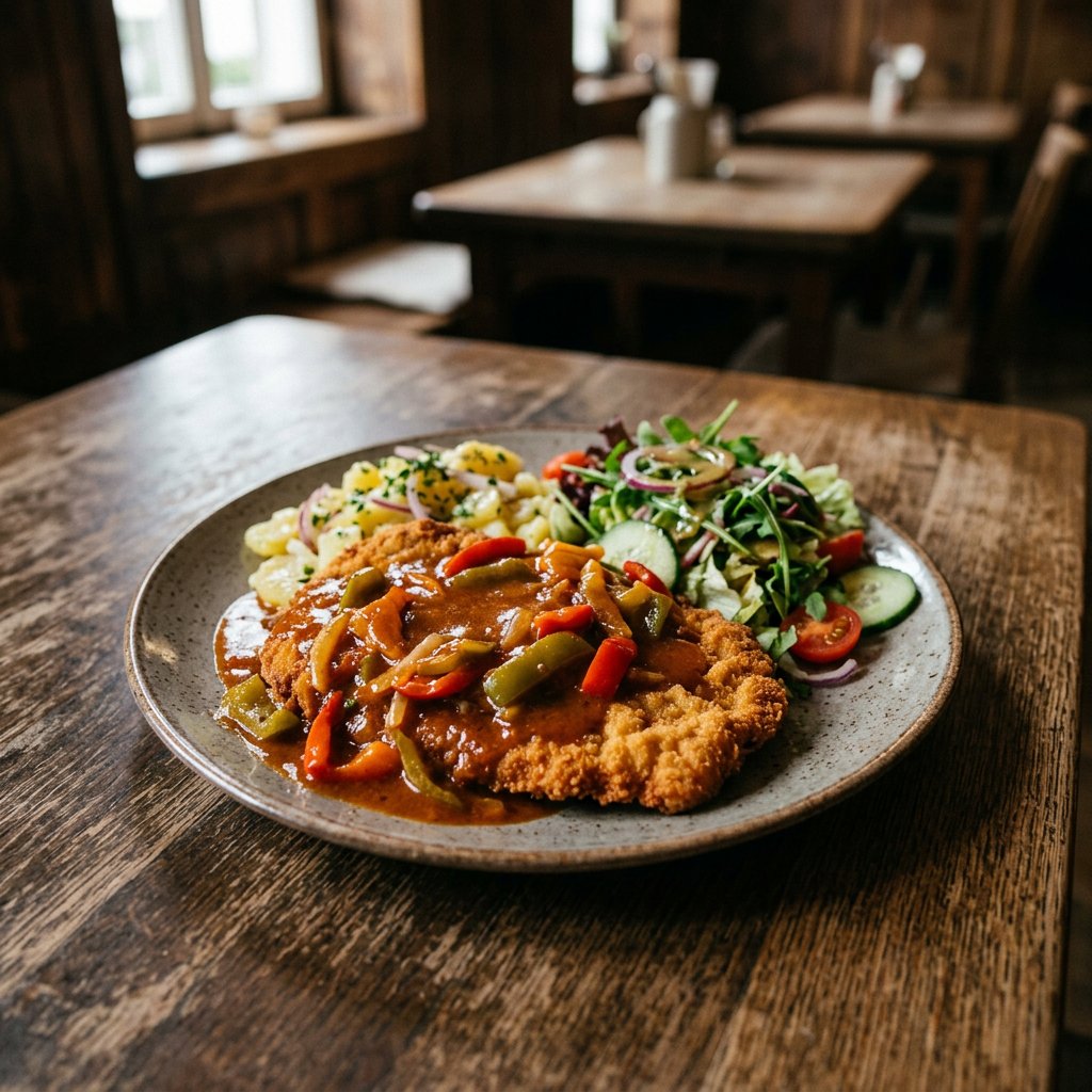 Paprika Schnitzel nach ungarischer Art