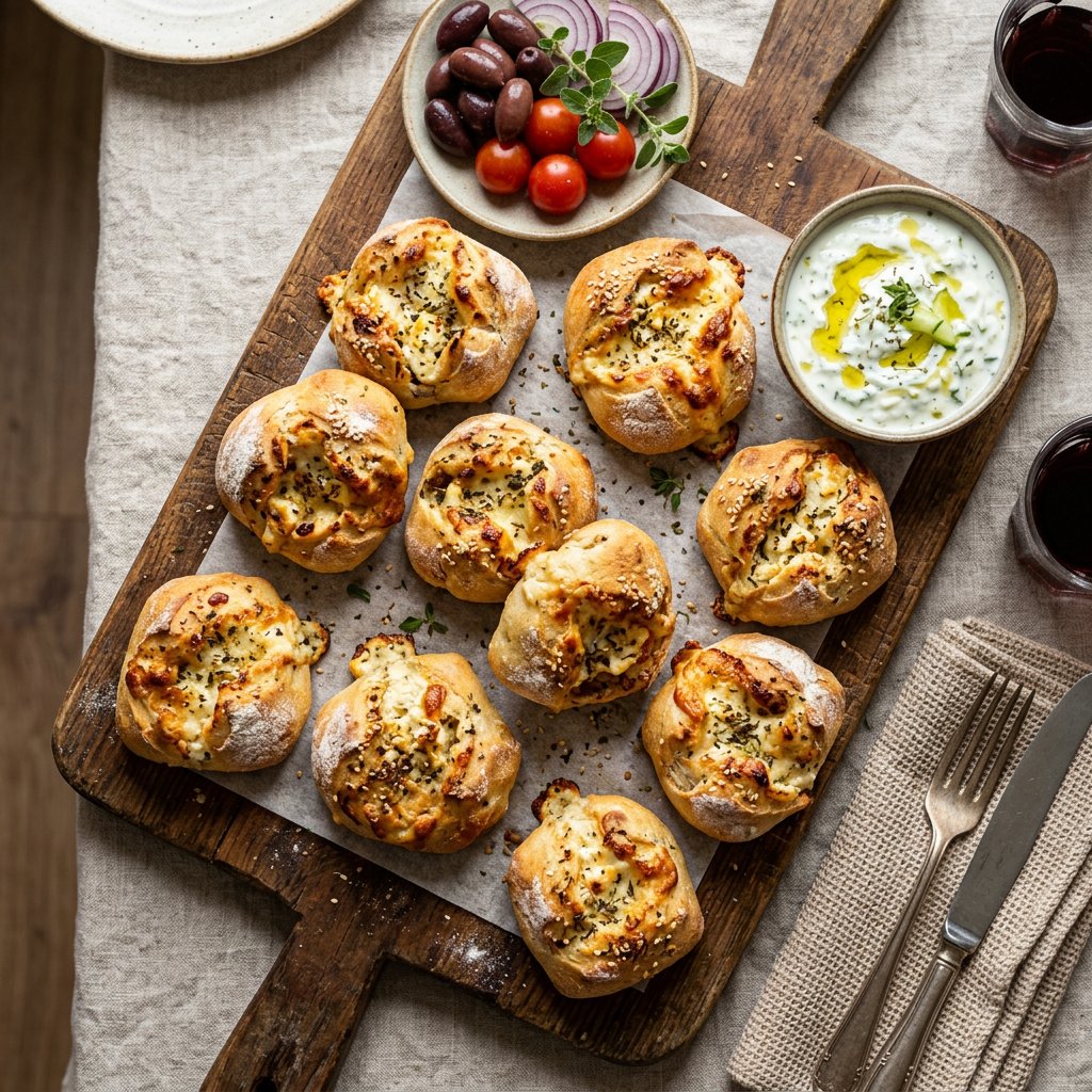 Gefüllte Pizzabrötchen