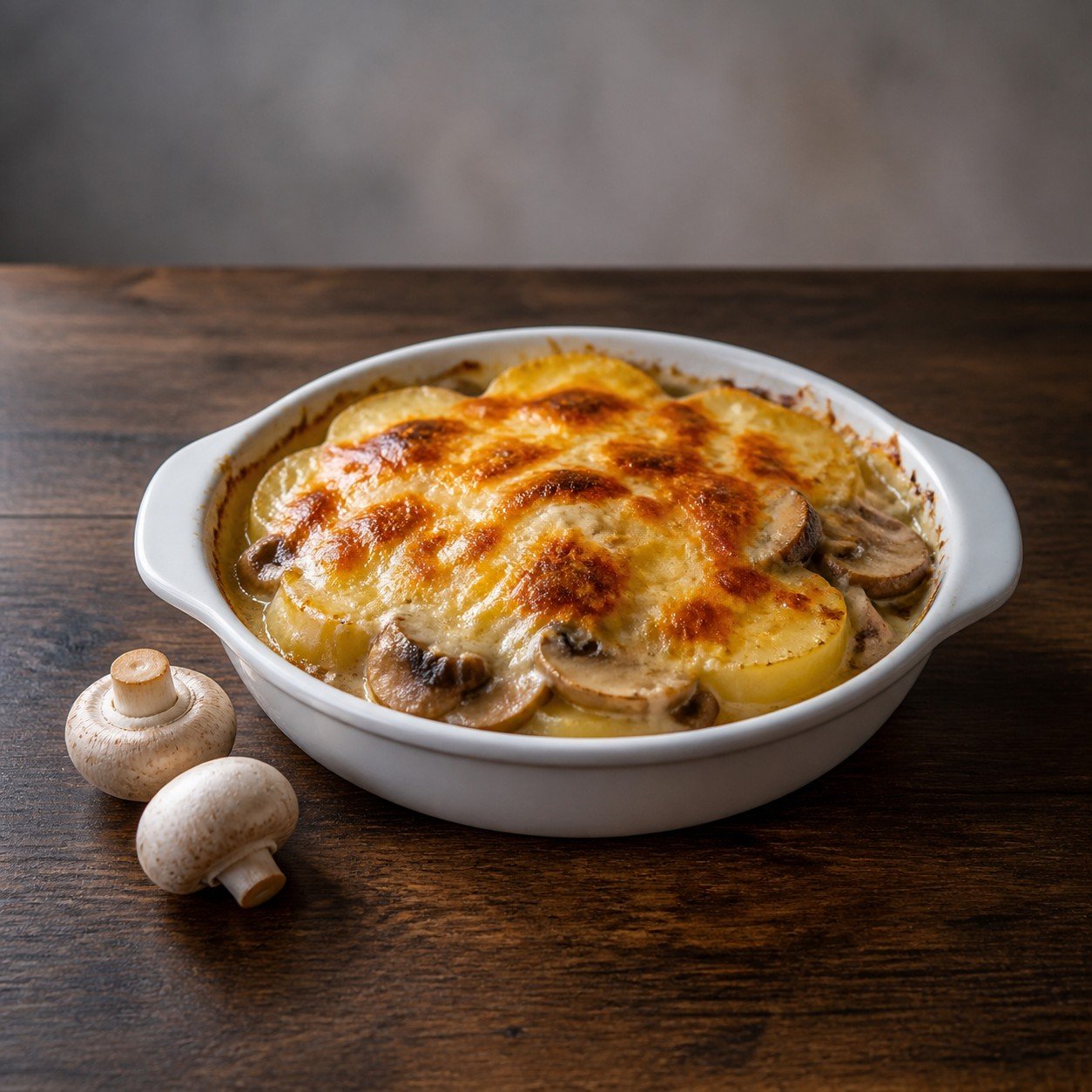 Kartoffelgratin Champignons