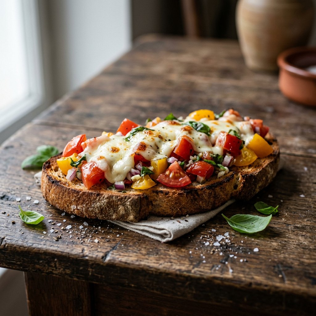 Bruschetta Con mozzarella