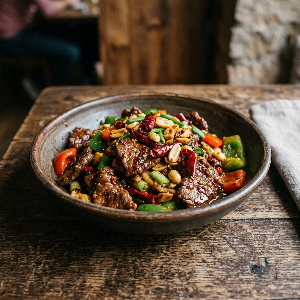 Gong Bao Art Rindfleisch