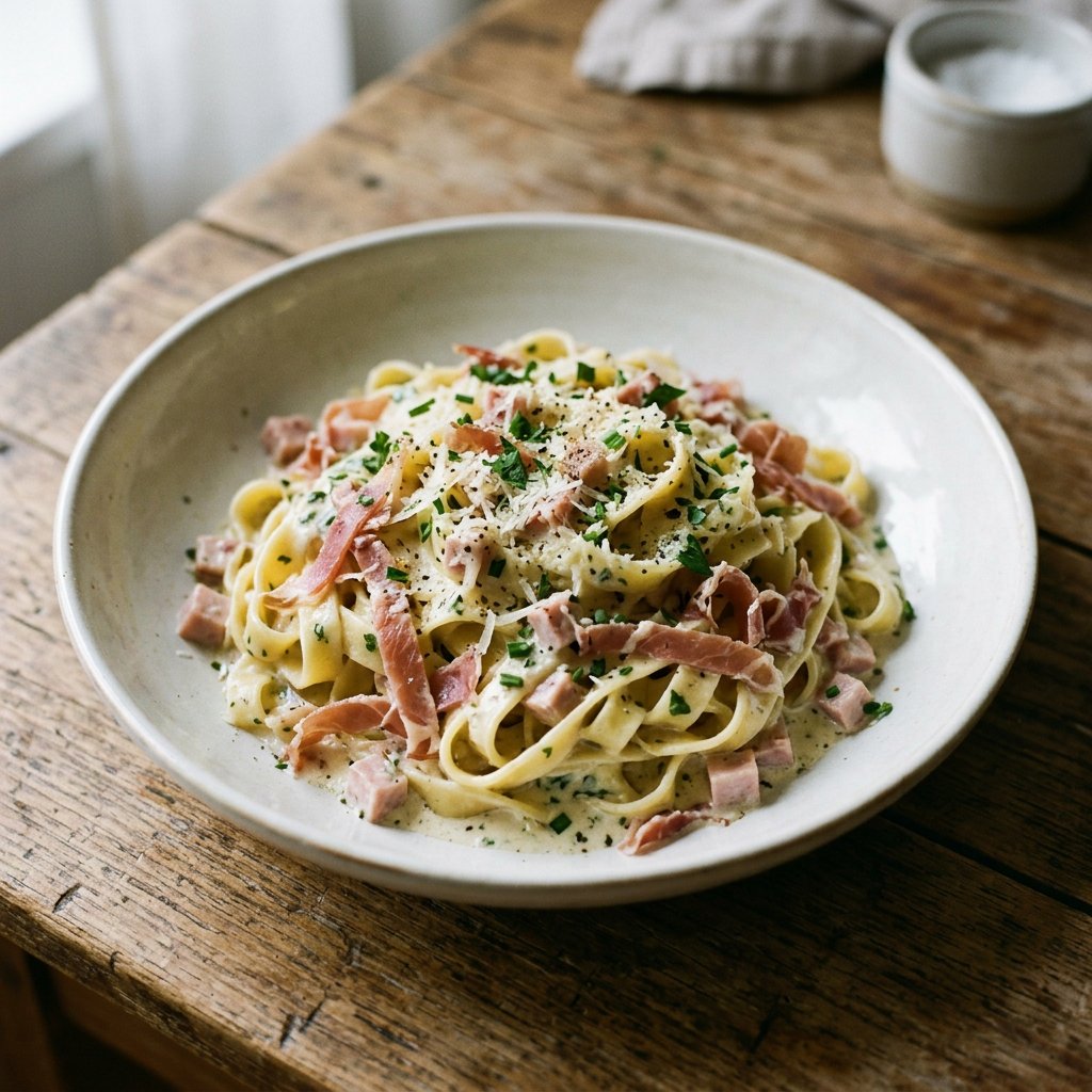 Tagliatelle prosciutto