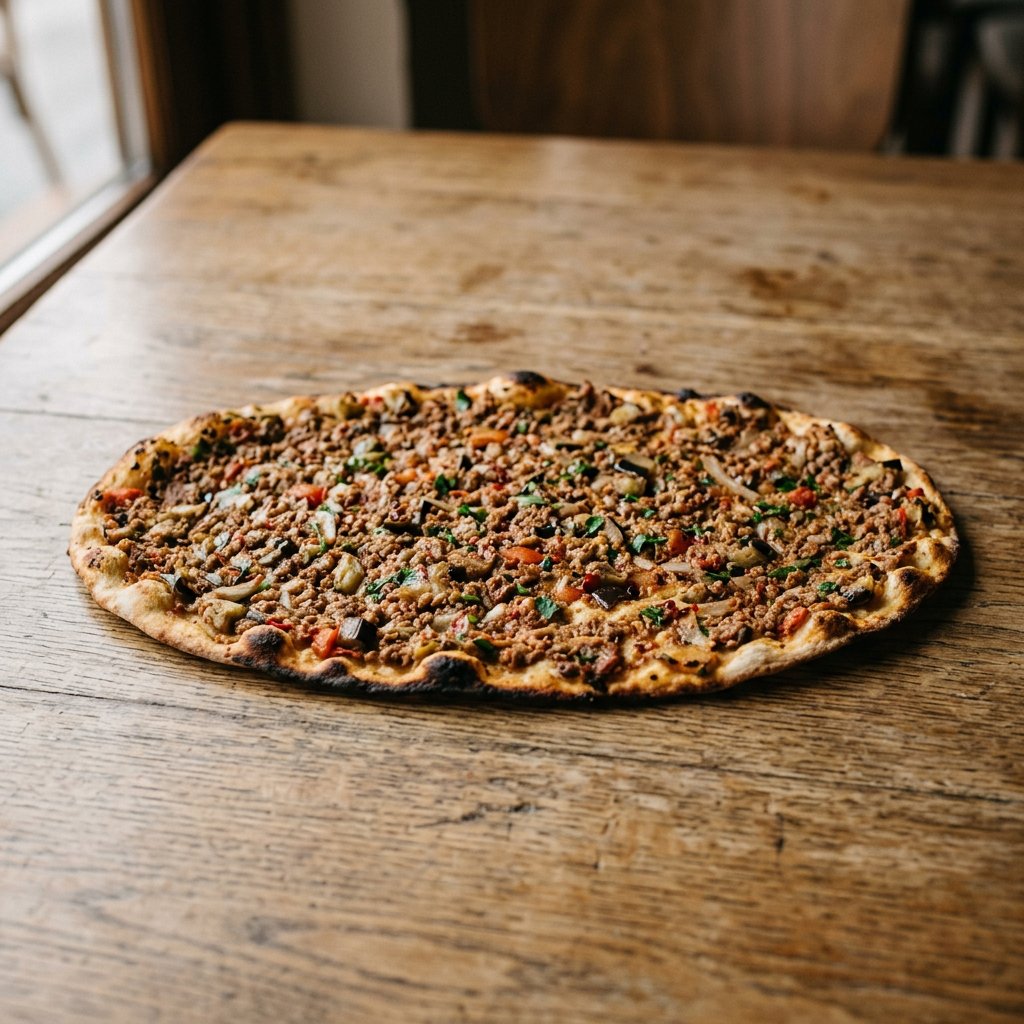 Patlıcanlı Lahmacun (Acılı)
