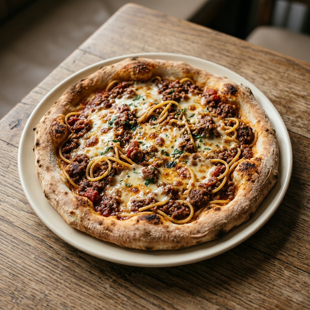 Pizza Spaghetti Bolognese