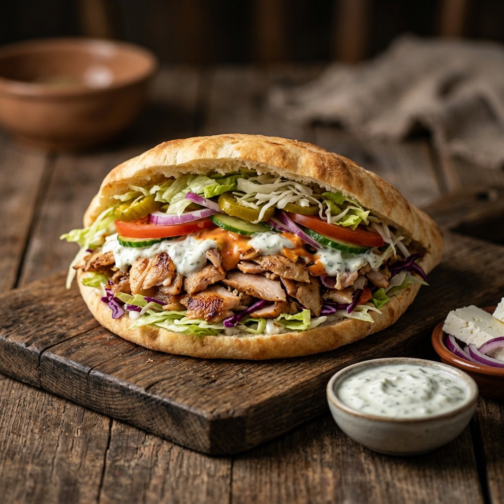 Döner Tasche Hähnchenfleisch