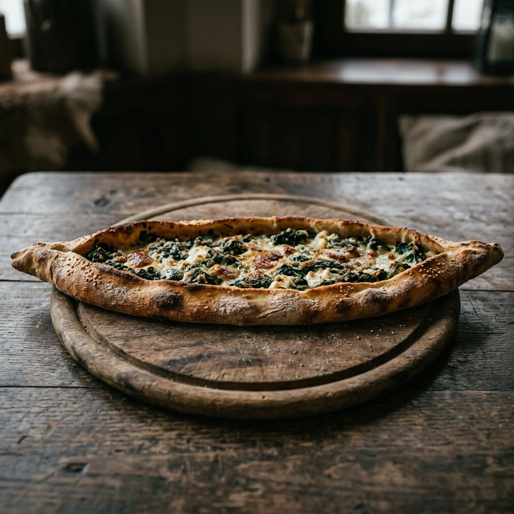 Pide mit Spinat