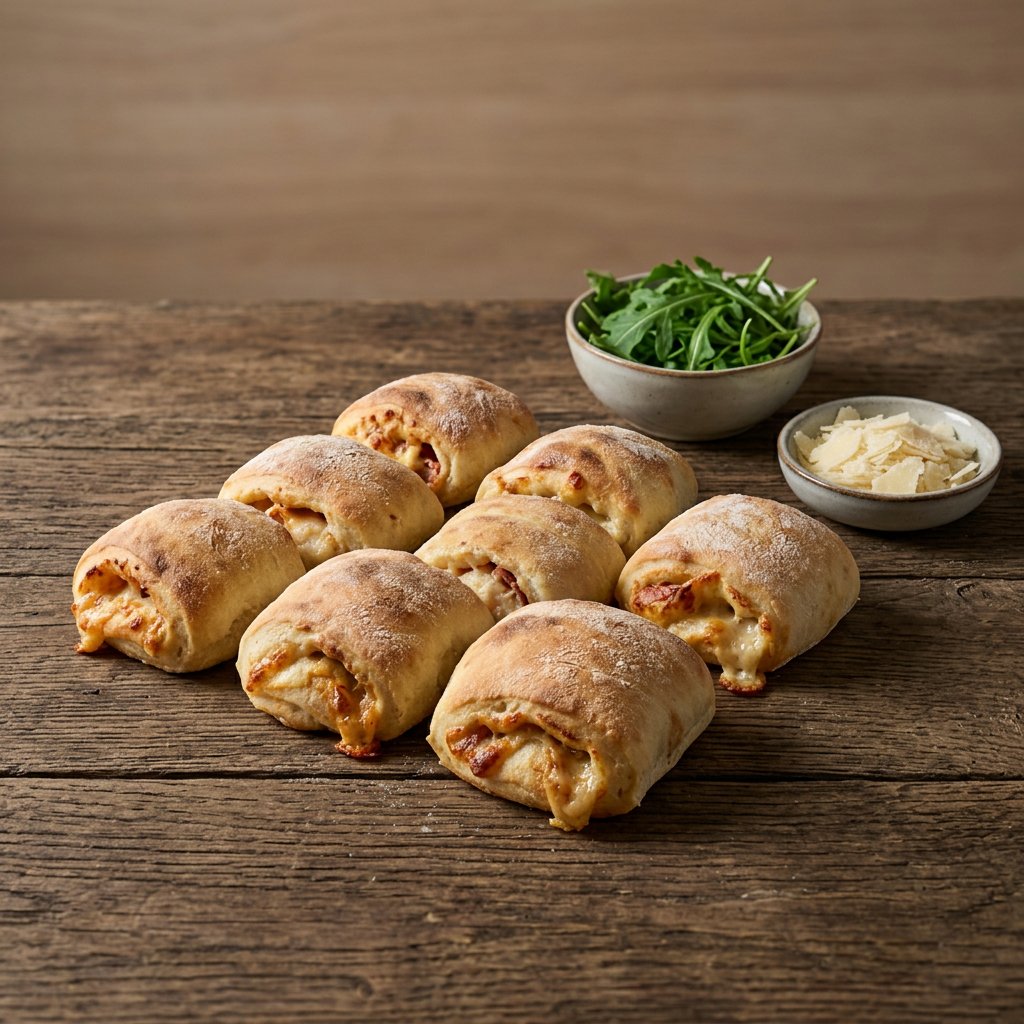 Gefüllte Pizzabrötchen nach Wunsch