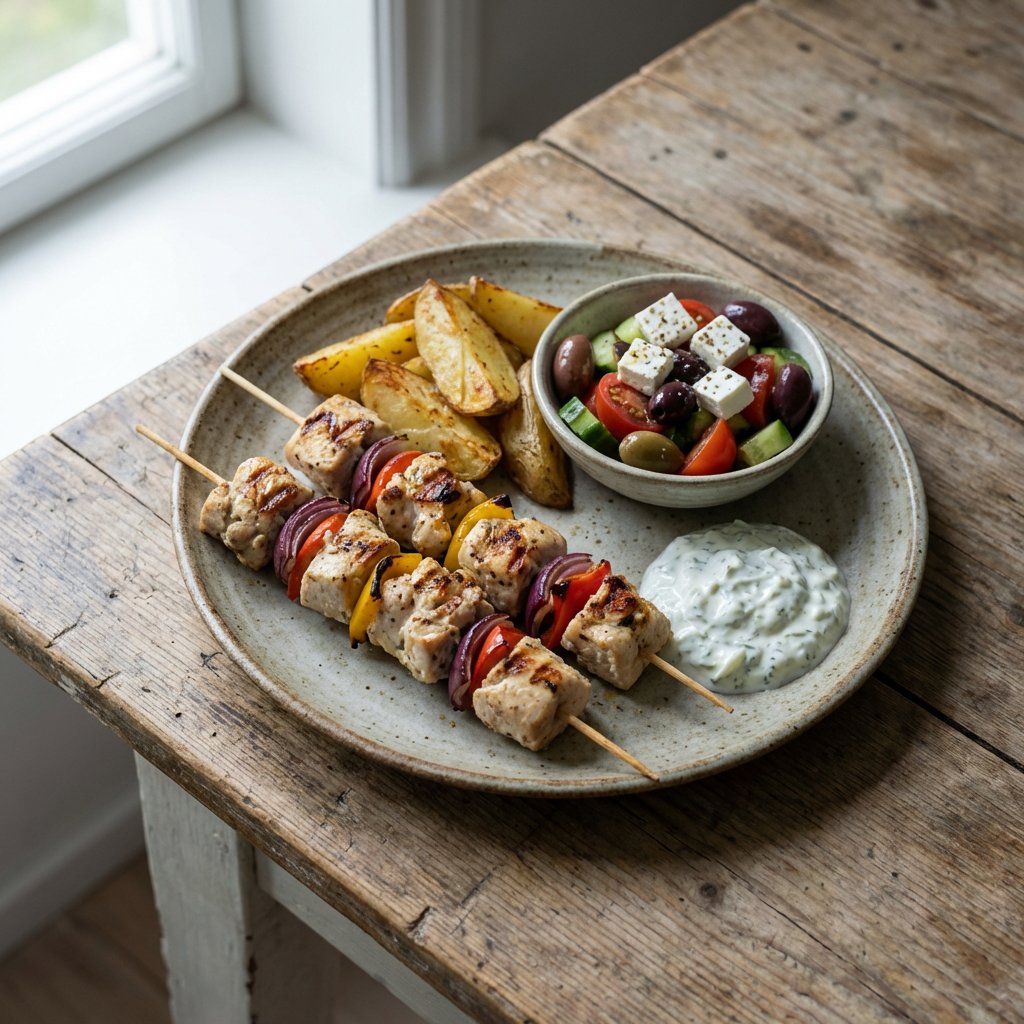 Fleischspieß (Souvlaki)