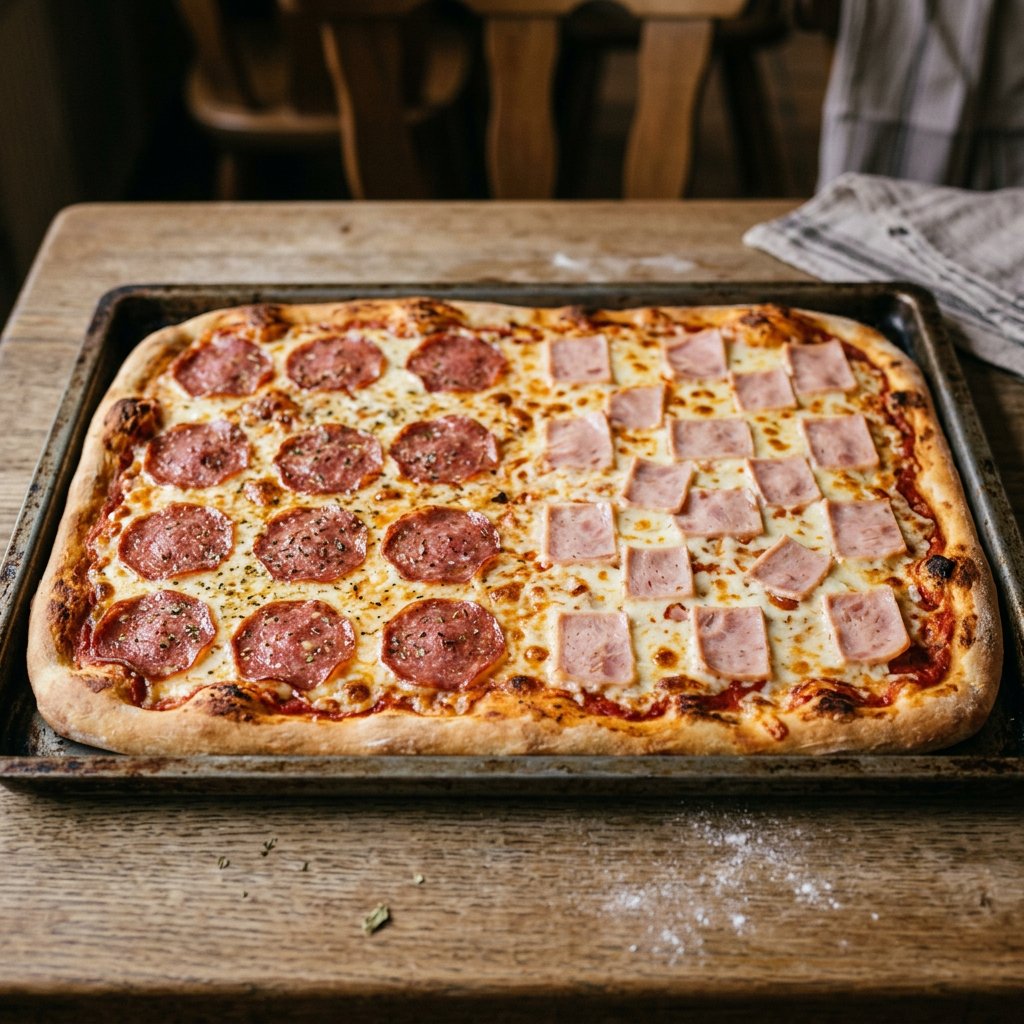 Party Salami oder Formfleischtruthanschinken