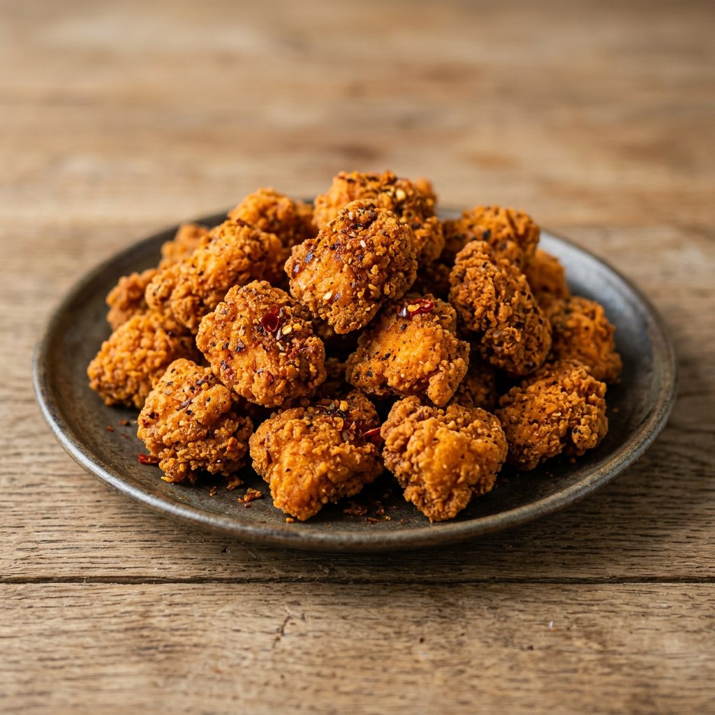 🔥 Chicken Poppin' Large (Sehr Scharf) – Große Portion 🌶️🌶️🌶️