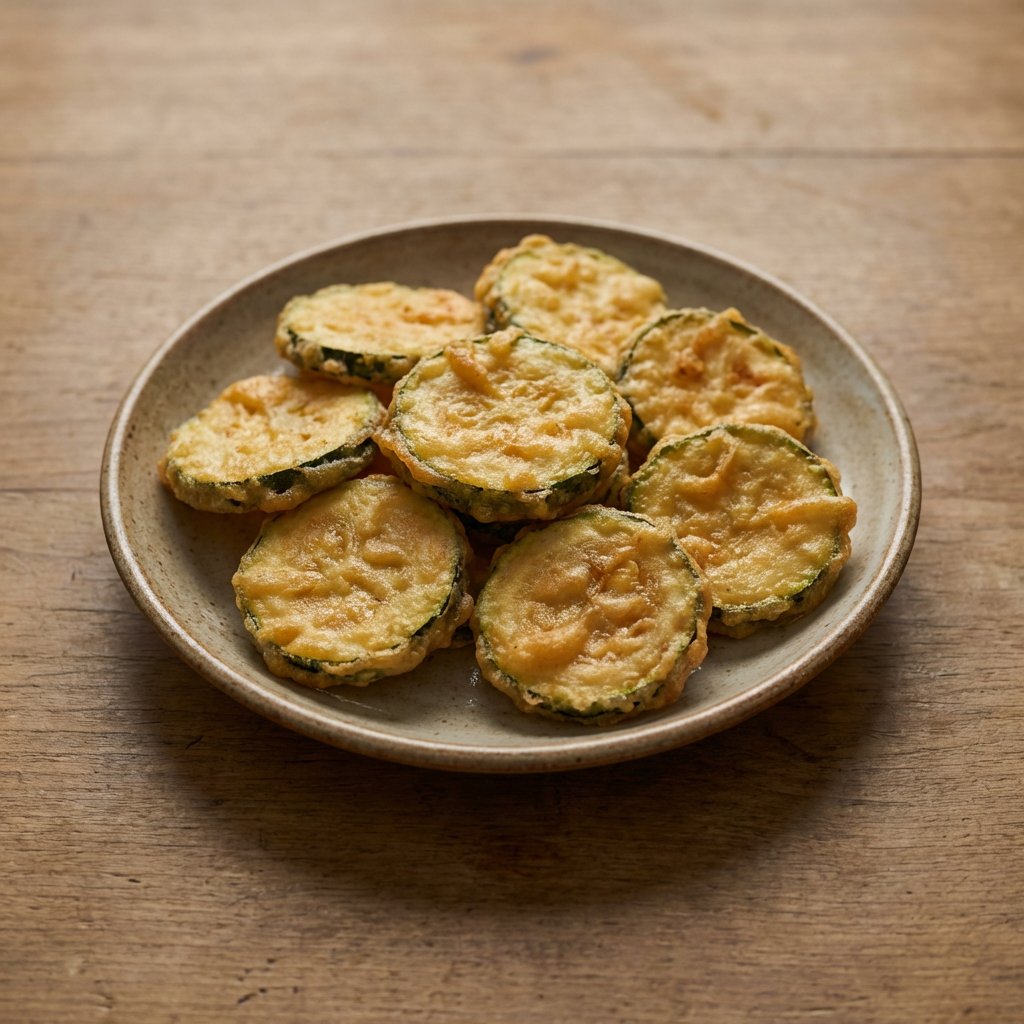 Zucchinischeiben (Kolokithakia Tiganita)