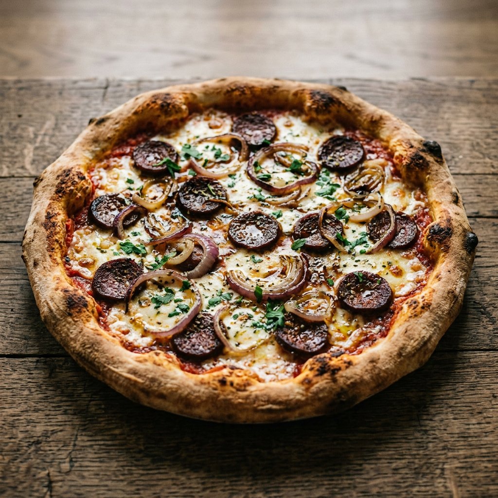 Pizza Sucuk Zwiebel