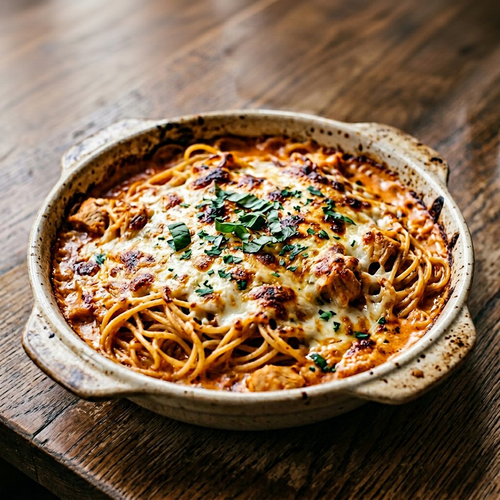 Spaghetti Pollo al Forno