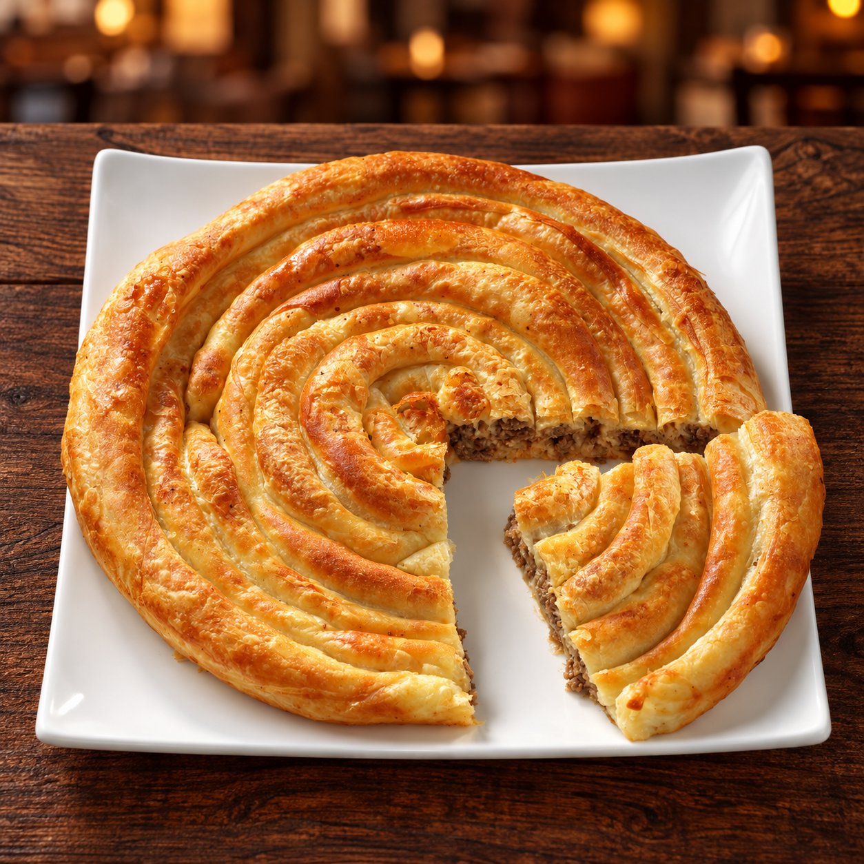 Burek Bosanski-Käse (vegetarisch)  ca. 30cm