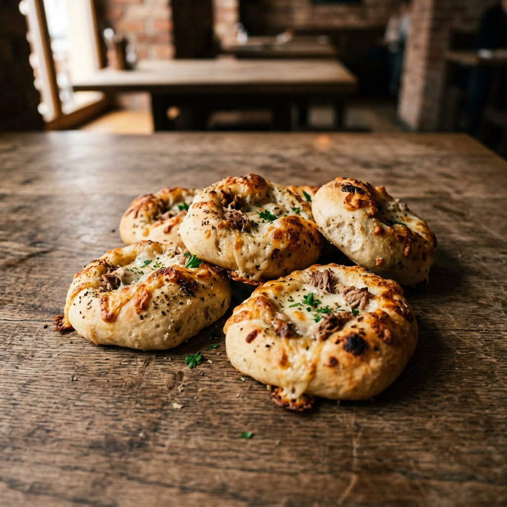 Pizzabrötchen mit Thunfisch und Käse