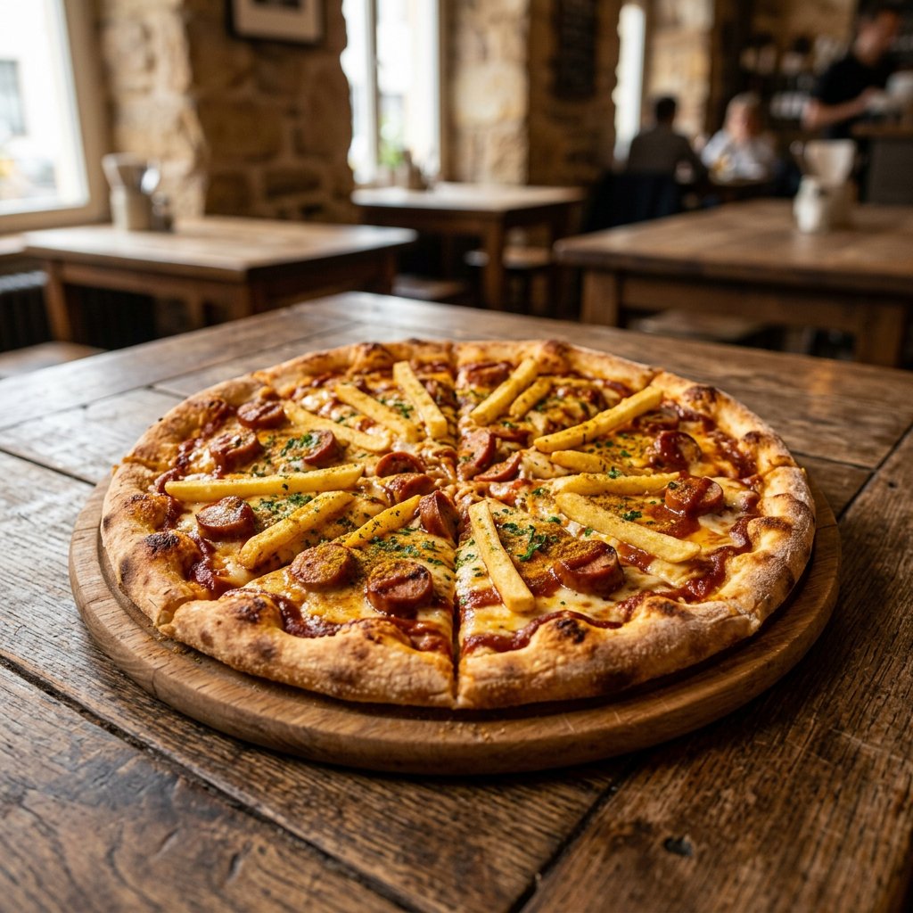Currywurst Pizza 🍕🔥