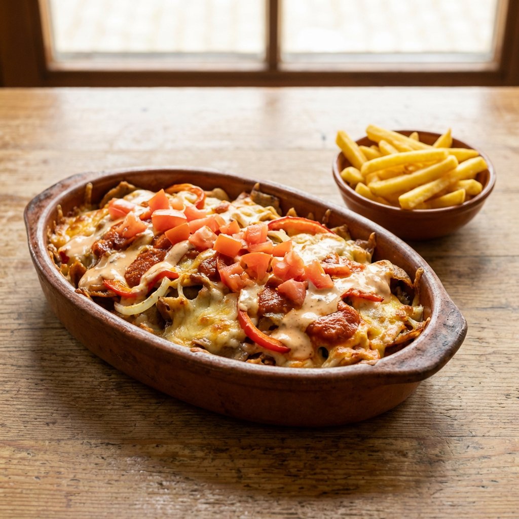 Döner überbacken (pikant)