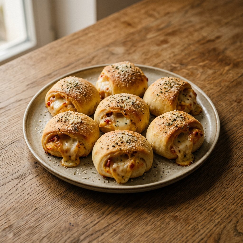 Gefüllte Pizzabrötchen mit Käse (6 Stück)