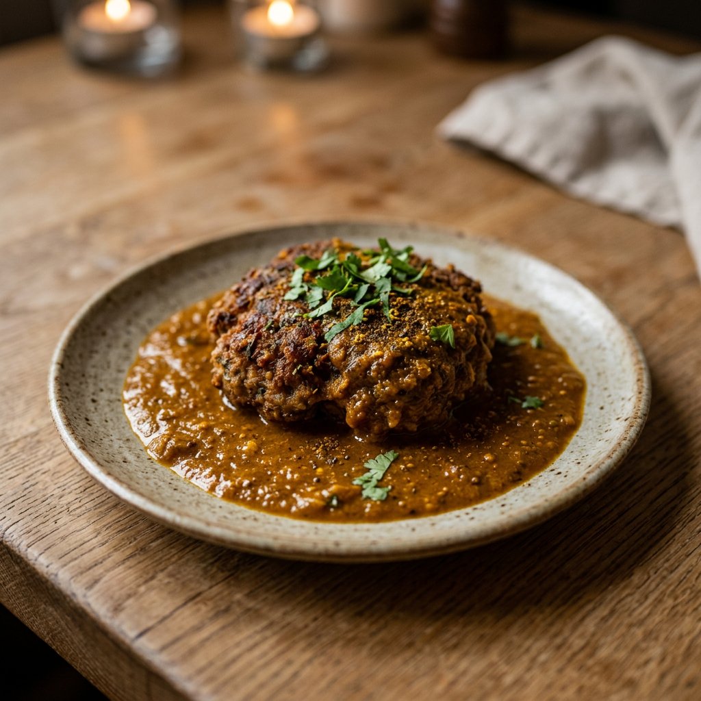 Curry-Frikadelle