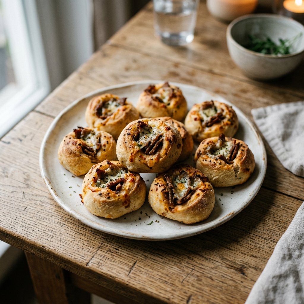 Pizzabrötchen mit Dönerfleisch