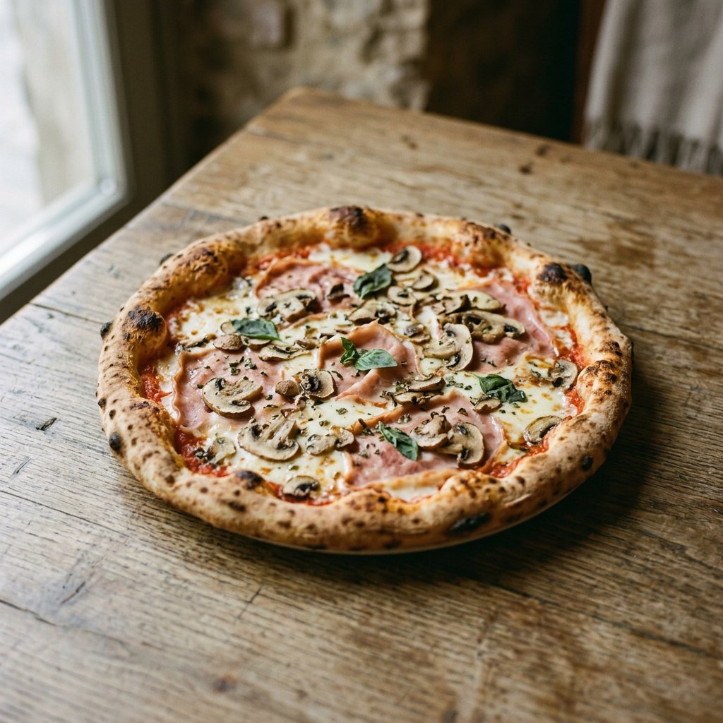 Pizza Prosciutto e Funghi